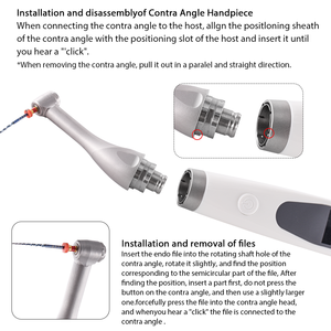 DEASIN Dental 2 EN 1 Endomoteur sans fil intégré <span class=keywords><strong>Apex</strong></span> c moteur endodontique sans fil avec équipement de dentisterie à contre-angle 16:1 - Product Image 4