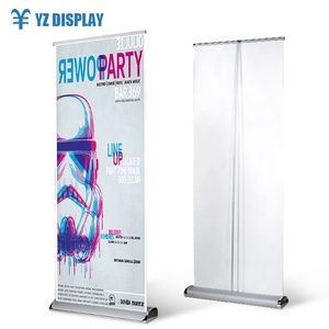 Pubblicità all'ingrosso 85x200 in movimento <span class=keywords><strong>roll</strong></span> <span class=keywords><strong>up</strong></span> banner stand produttore con stampa digitale personalizzata - Product Image 1