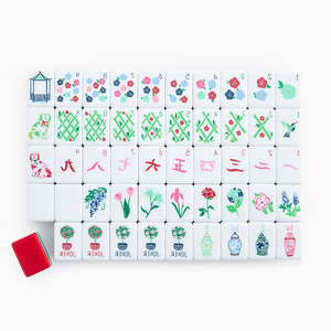Tùy Chỉnh Giải Trí Bảng Mahjongg Gạch Màu Đỏ Và Màu Xanh Lá Cây Sơn Tay Mah Jong Gạch Bốn Tấn Mahjong Đặt Du Lịch - Product Image 6