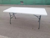 Table pliante en plastique portable rectangle extérieur de haute qualité table pliante en plastique pour banquet de mariage pique-nique camping