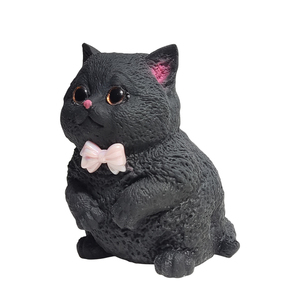 Juguetes de Gato Squishy de TPR de Alta Calidad al por Mayor, Lindos Juguetes de Gato Negro para Apretar, Juguete Antiestrés para Aliviar la Ansiedad - Product Image 3