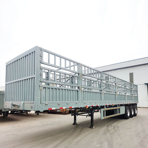 Semi-remorque à ridelles pour le transport de charges lourdes en acier, 3 essieux, 5-10 tonnes, pneus 12R22.5 - Product Image 5