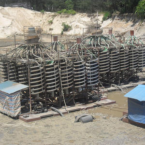 Usine indonésienne de traitement d'ilménite de minerai de nickel Chute en spirale Prix <span class=keywords><strong>Goulotte</strong></span> en spirale en fibre de verre Fabricant - Product Image 5