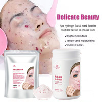 Masque en poudre de gelée de pétales de rose pour le soin du visage et du nez, anti-âge, blanchissant, hydratant, masque de spa DIY avec option ODM, format échantillon