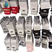 Chaussettes de sport en coton couleur Maillard entièrement rembourrées, unisexes, pour un usage quotidien