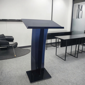 Bục giảng bằng acrylic trong suốt hiện đại, di động, có thể nâng hạ, thích hợp cho nhà thờ, quán bar, trường học, siêu thị - Product Image 1