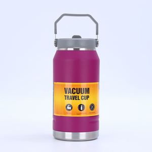 Custom 1.6L 1600Ml Large Capacity 304 Stainless Steel Vacuum Insulated Outdoor Water <b>Bottle</b> Ice Bucket Tumbler With Straw Handle - Product Image 5