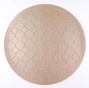 ชุดหนัง Faux ของ4สองด้านสีพีวีซี Placemat - Product Image 1