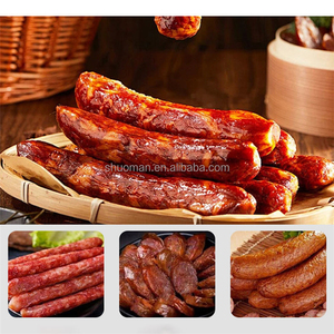 Nouvelle machine à farcir les saucisses manuelle en acier inoxydable SHUOMAN, 5 L, commerciale/retail, quatre tubes, certifiée CE, pousseur de saucisses - Product Image 6