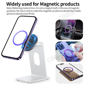 Adesivo anello magnetico a banda nera Premium per iPhone per <span class=keywords><strong>Samsung</strong></span> altri telefoni cellulari <span class=keywords><strong>accessori</strong></span> Wireless compatibili con magneti - Product Image 3