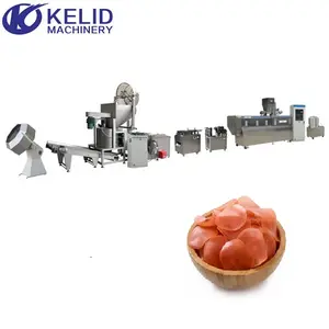 3D Fried Snack Crispy Shimp Prawn Cracker Chips Processing Making Production Plant Line