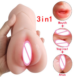 Dubbele Kopnaam Huidskleurversie Van Vagina Mannen Met Omgekeerde Schimmel Grensoverschrijdend Groothandel Volwassen Speelgoed Mannelijke Masturbatie - Product Image 3