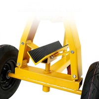 Chariot autobloquant industriel pour dalles de granit et de marbre Chariot de manutention de panneaux à 2/4 roues pour le transport et le déplacement de pierres