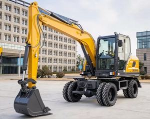 Pelle mobile sur roues polyvalente à haut rendement 8 tonnes 0,33 m³ XE80WG, puissance 48 kW, équipement de construction - Product Image 2