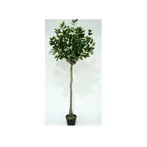 180cm (5.9ft) Artificial en Europea árbol Artificial gran planta verde Laurel decoración árbol de Interior para la venta al por mayor