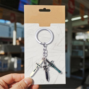 कस्टम एनीमे तलवार ब्लेड आकार कीचेन जस्ता मिश्र धातु मार्शल आर्ट ब्रांडेड माल निंजा प्रशंसक कुंजी आकर्षण कॉमिक सम्मेलन उपहार - Product Image 6