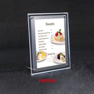 Bảng Đứng Acrylic Crystal Nhà Hàng Hộp Đèn LED Menu Bảng Hiệu Lightbox - Product Image 3