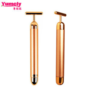 Beauty Bar 24k Pulse D'oro <span class=keywords><strong>Massaggiatore</strong></span> <span class=keywords><strong>Facciale</strong></span>, T Oro A Forma di Bastone Viso Roller Massager - Product Image 5