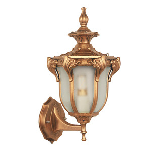 Lampe murale extérieure à énergie solaire, étanche, en alliage d'aluminium, diffuseur en verre trempé pour l'éclairage de la cour et du jardin, noir bronze - Product Image 2