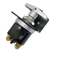 Interrupteur de déconnexion de batterie à bouton-poussoir en cuivre bipolaire FR1044 12V-36V 500A avec plaque de verrouillage pour voiture, camion, bateau, VTT