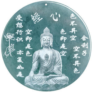 หยกธรรมชาติ พระพุทธรูปหยก จี้หยกน้ำเงิน หยกน้ำเงินชนิดน้ำเงินเข้ม สไตล์จีน ของขวัญสำหรับทุกเพศ พร้อมใบรับรอง C136 - Product Image 1