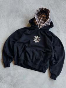 Custom Cotton French Terry Fleece Hoodie Men Wholesale Clothing Factory Applique embroidery Double Hooded Pullover Hoodie - Product Image 1