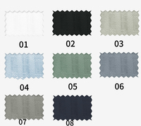 Tissu en lin pur 100% pour chemises pour hommes/femmes jupes rayé teint en fil pour le printemps/été tissé uni pour les garçons liquidation vente