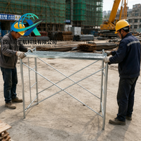 Andamio Industrial de Alta Gama Resistente a la Corrosión, Estructura de Acero Galvanizado para Obras de Construcción, Hoteles y Talleres