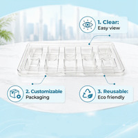 PET transparent de qualité alimentaire pour boîte d'emballage de gâteaux roulés, croissants, beignets, contenants de pâtisserie