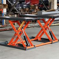 Plateforme élévatrice à ciseaux hydraulique mobile robuste Hengsheng, hauteur de levage 1,2 m, pour la réparation automobile