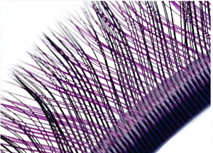 रंगीन YY आकार की पलकें एक्सटेंशन दो टिप पलकें C/D कर्ल ओम्ब्रे रंग प्राकृतिक Y पलकें मेष नेट क्रॉस झूठी पलक मेकअप - Product Image 4
