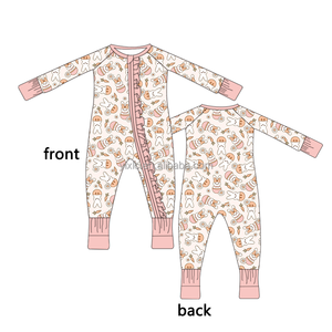 复活节批发竹纤维睡衣 2 件套长袖卡通人物竹纤维睡衣婴儿衣服卡通印花神秘盒 - Product Image 4