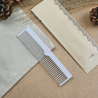 Kit d'articles de toilette jetables pour hôtel en paille de blé, écologique et biodégradable, dans un sachet en papier kraft avec brosse à dents et peigne