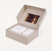 Flap ondulé Lotion bouteille Kraft papier boîte UV avantageux lavage à la main Lotion pour le corps emballage insérer en carton pour l'expédition