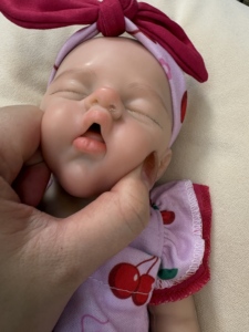 Muñeca Bebé <span class=keywords><strong>Reborn</strong></span> Realista de 13 Pulgadas, Recién Nacida Dormida, Niña, Silicona, Cuerpo Suave con Peso, Hecha a Mano, CE - Product Image 3