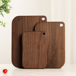 <span class=keywords><strong>Planche</strong></span> à découper en noyer noir sur mesure, vente directe d'usine, idéale pour charcuterie, hachage et découpe de viande - Product Image 2