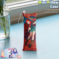 Porte-clés en peluche personnalisé, personnalisation d'usine, mini-dakimakura mignon, pendentif de sac à dos