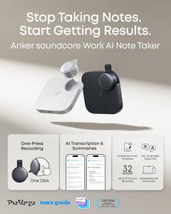 Soundcore Work by Anker, Grabadora de Voz con IA del Tamaño de una Moneda, Tomador de Notas con IA para Reuniones y Conferencias, Transcripción con IA, Dispositivo con IA d3200 - Product Image 2