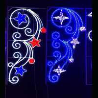 Luces LED Decorativas para Exteriores, Montadas en Poste, 2D, IP65, Impermeables, con Motivos Navideños y para Bodas, Personalizadas OEM