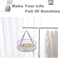 Panier de séchage double couche supports pour vêtements suspendus filet à linge filet de séchage pour lingerie sous-vêtements sèche-pull pliable