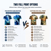 Camiseta Personalizada 100% Algodón con Estampado Gráfico DTG en Toda la Superficie, Estampado Frontal y Trasero, Estilo Psicodélico, Streetwear