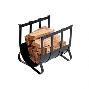 Classic Design Solid Iron Firewood Rack <b>Log</b> With Superior Quality Garden Outdoor Fireplace <b>Log</b> <b>Holder</b> Rack - Product Image 1