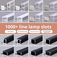 Lumière linéaire LED en alliage d'aluminium encastrée avec surface anodisée et couvercle en PC Garantie de 5 ans