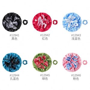 Gorros de Satén de Seda con Doble Capa Reversible para Cabello Largo y Rizado, Trenzado, Promoción, Regalo - Product Image 2