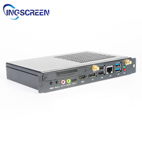 INGSCREEN I5 Generasi ke-10 Core I5-10500 Layar 4K UHD Mini PC untuk Papan Tulis Interaktif Casing Aluminium Alloy Tanpa Kipas AS