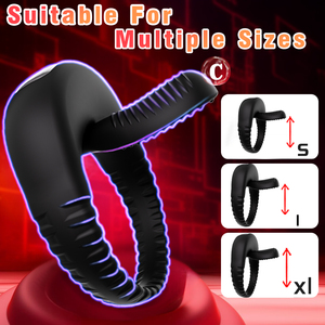 Masseur de prostate vibrant électrique sans fil pour hommes, stimulation par impulsions, masturbation pour hommes, jouets sexuels pour couples - Product Image 2