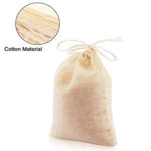 Bolsa de malla de algodón muselina reutilizable de alta calidad para café, especias, té, leche, frutos secos, aperitivos y como bolsa de regalo - Product Image 2