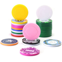 Prix d'usine Divertissement bon marché en plastique Jeton de jeu professionnel de qualité supérieure personnalisé Jetons de poker en vente