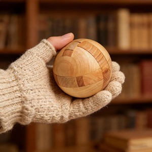 Balle de puzzle <span class=keywords><strong>en</strong></span> <span class=keywords><strong>bois</strong></span> - <span class=keywords><strong>Casse</strong></span>-tête sphérique 3D pour adultes et enfants - Product Image 4