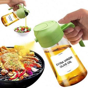 Raybin Multifunction Glass 2 in 1 <b>Oil</b> Mister Vinegar Dispenser <b>Bottle</b> <b>Olive</b> <b>Oil</b> Sprayers <b>Oil</b> Spray <b>Bottle</b> for Kitchen Cooking - Product Image 1